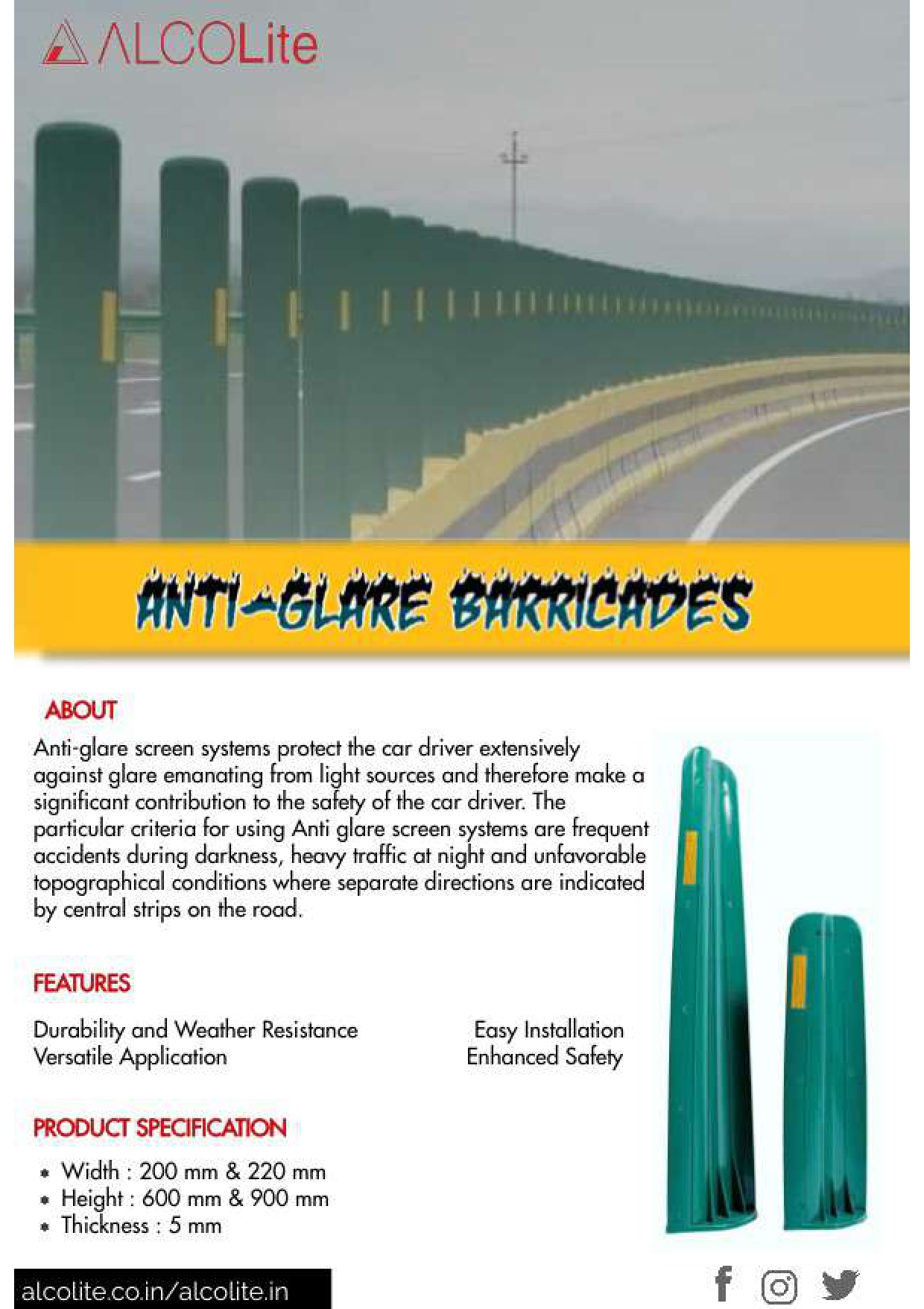 Anti Glare 900 MM